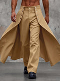 Avant-Garde Faux Two-Piece Skirt Overlay Pants