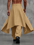 Avant-Garde Faux Two-Piece Skirt Overlay Pants
