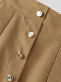 Avant-Garde Faux Two-Piece Skirt Overlay Pants