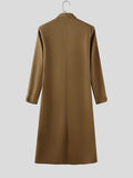 Designer Faux Two-Piece Long Suit Overcoat