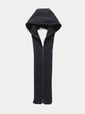 Faux Two-Piece Hooded Wool Blend Overcoat
