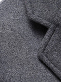 Faux Two-Piece Hooded Wool Blend Overcoat