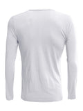 Casual Button Henley Long Sleeve Tee
