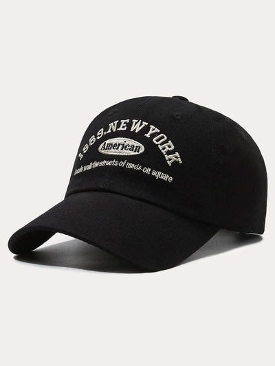 Cotton Adjustable Baseball Cap Hat coofandystore Black One Size(56-60) 