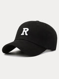 Classic Adjustable Cotton Baseball Cap Hat coofandystore Black-R F(56-60) 