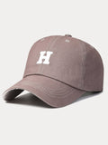 Classic Adjustable Cotton Baseball Cap Hat coofandystore Brown Grey-H F(56-60) 