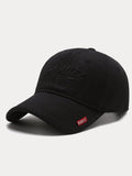 Adjustable Word Cotton Baseball Cap Hat coofandystore Black F(56-60) 