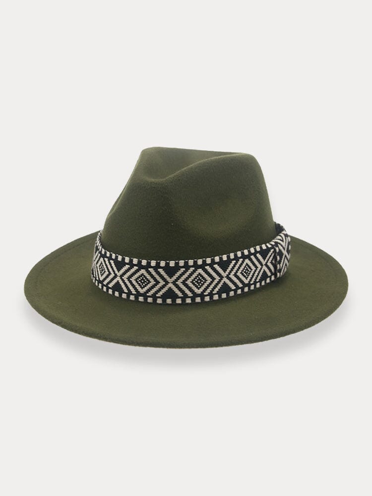FSIDEA ハットFedora Hat Stylish Fedora Hat with Removable Band - Ideal for Outdoor