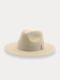 Classic Flat Brim Beach Hat Hat coofandy Cream-PAT1 F(56-58) 