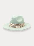 Fedora Hat with Removable Band Hat coofandy Light Green F(56-58) 