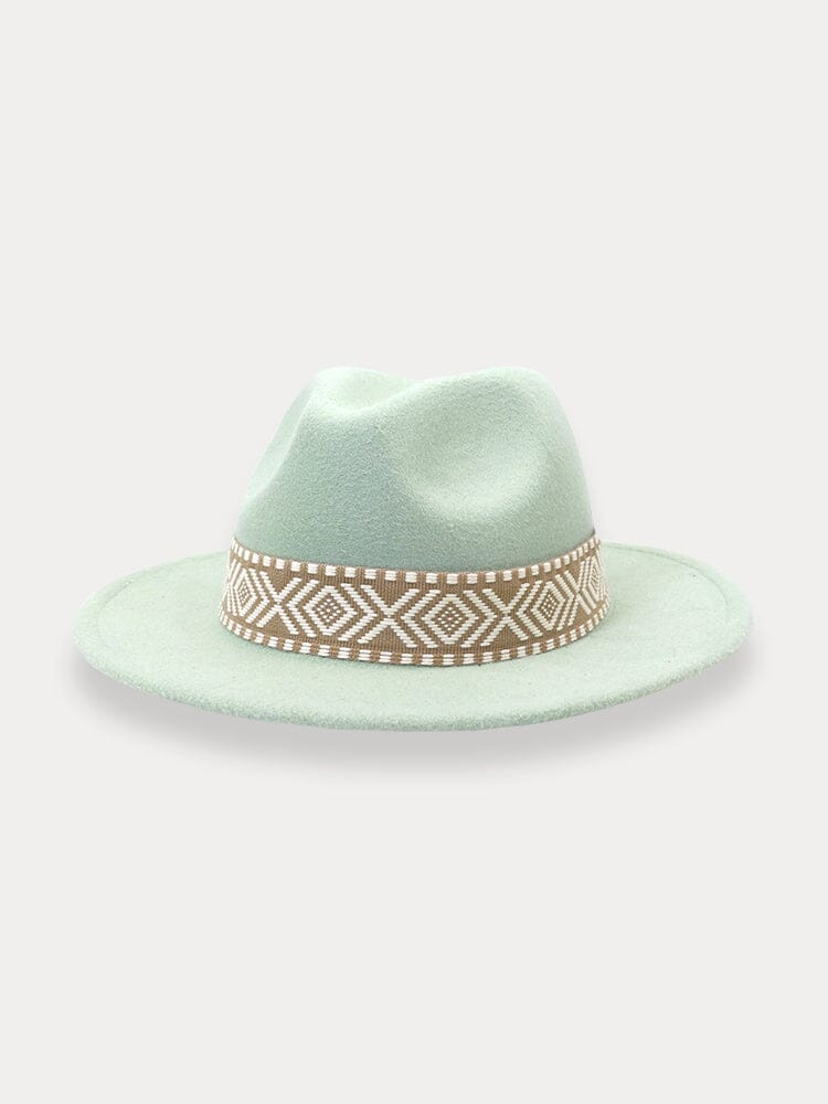 Fedora Hat with Removable Band Hat coofandy Light Green F(56-58) 