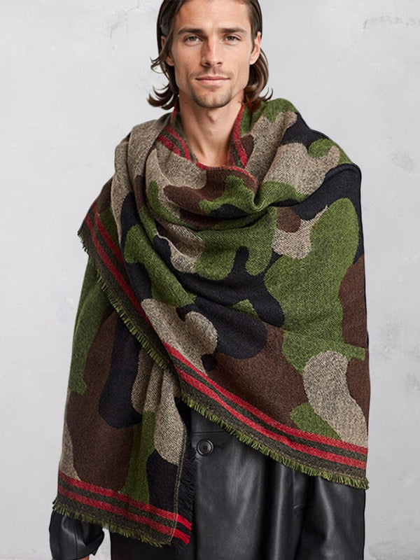 Stylish Soft Camo Shawl Scarf Scarf coofandy Camo F 