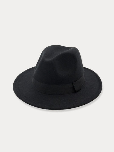 Vintage Fedora Hat with Band Hat coofandy Black F(56-58) 