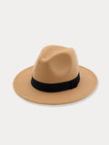 Vintage Fedora Hat with Band Hat coofandy Camel F(56-58) 