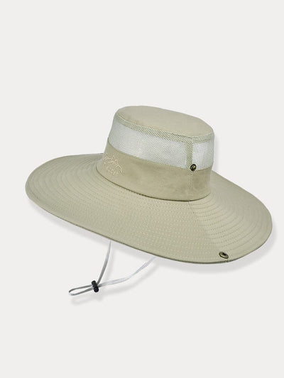 Wide Brim UV Protection Outdoor Hat Hat coofandy Khaki F(55-60) 