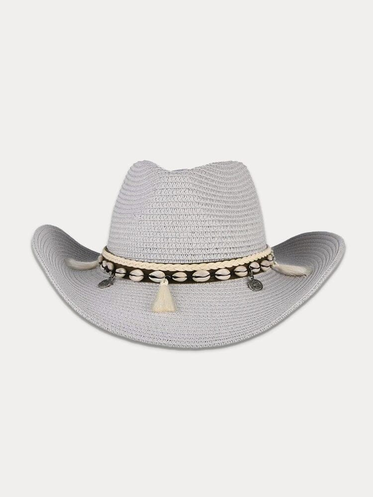 Stylish Wide Brim Woven Straw Hat Hat coofandy 