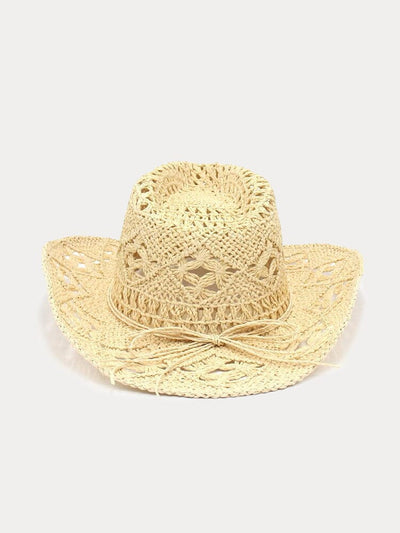 Breathable Hollow Woven Straw Hat Hat coofandy 