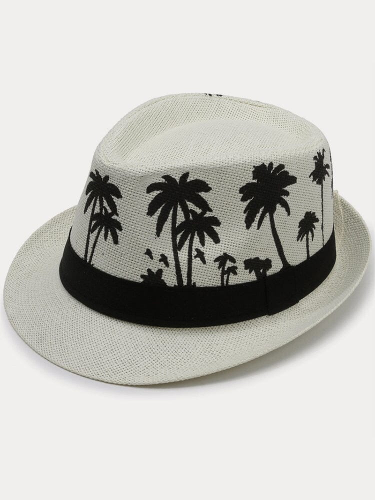 Summer Breezy Woven Fedora Hat Hat coofandy 