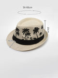 Summer Breezy Woven Fedora Hat Hat coofandy 