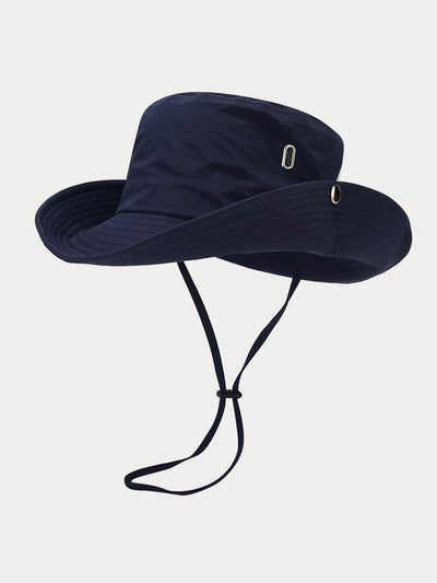 Breathable Windproof Sunshade Hat Hat coofandy Regular Brim-Navy Blue One Size 