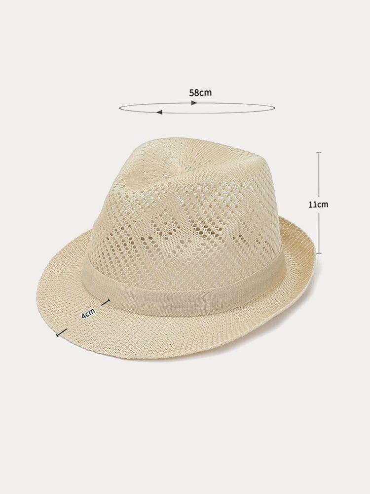 Foldable Breathable Mesh Fedora Hat Hat coofandystore 