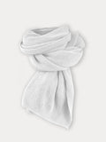 Minimalist Warm Knit Scarf Scarf coofandy White One Size 