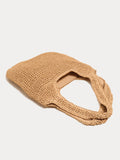Minimalist Beach Large Woven Straw Shoulder Bag