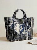 Spacious Animal Print Tote Bag
