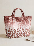 Spacious Animal Print Tote Bag