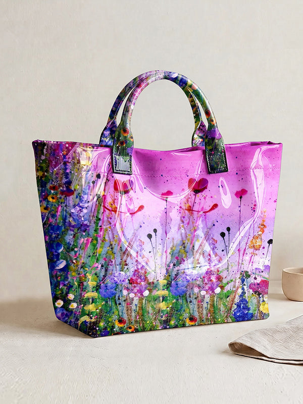 Abstract Watercolor Splatter Tote Bag