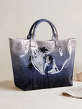 Tropical Palm & Floral Print Tote Bag