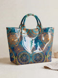 Abstract Watercolor Splatter Tote Bag