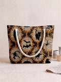 Halloween Pets Quilted Tote Bag