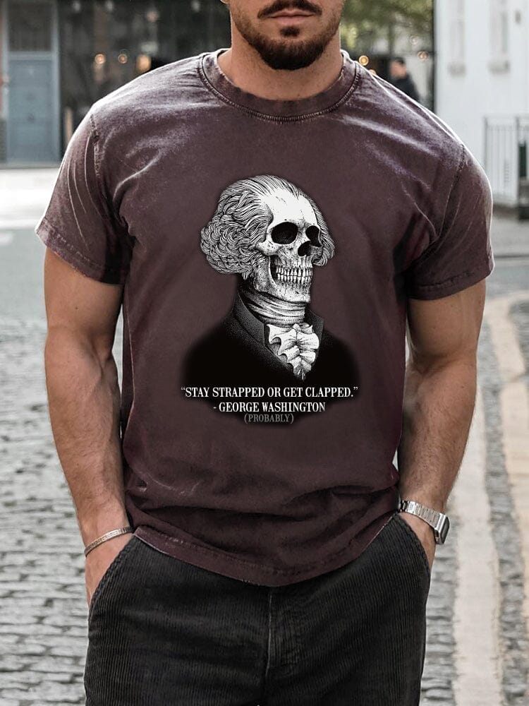 Vintage Style Skulls T-Shirt T-shirt coofandystore Brown S 