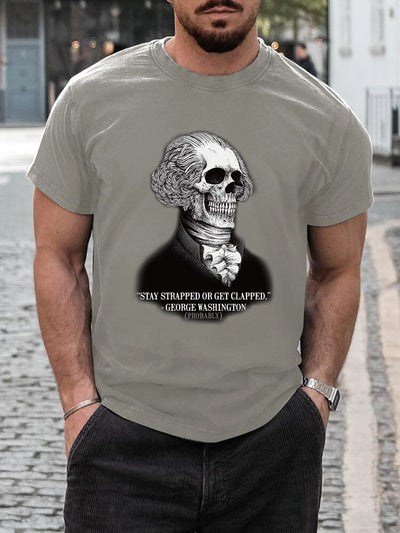 Vintage Style Skulls T-Shirt T-shirt coofandystore Light Grey S 