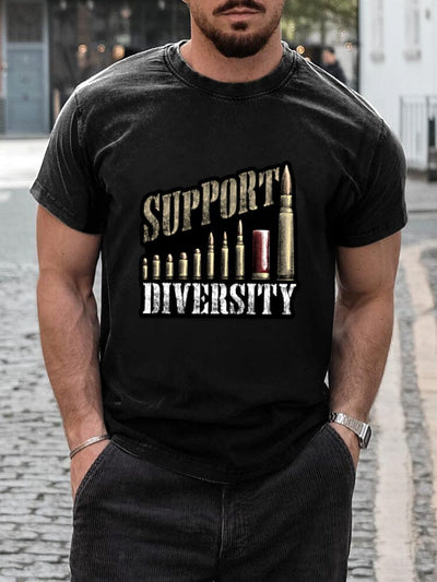 Casual Diversity Graphic T-Shirt T-shirt coofandystore Black S 
