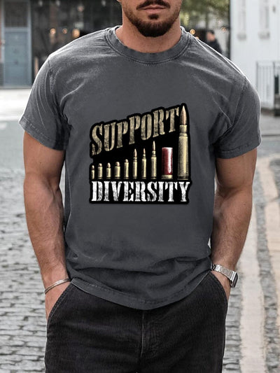 Casual Diversity Graphic T-Shirt T-shirt coofandystore Dark Grey S 