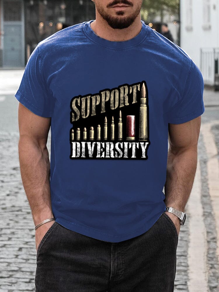 Casual Diversity Graphic T-Shirt T-shirt coofandystore Blue S 