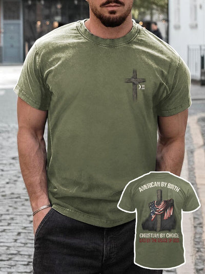 Cozy Crucifix Graphic T-shirt T-shirt coofandystore Green S 