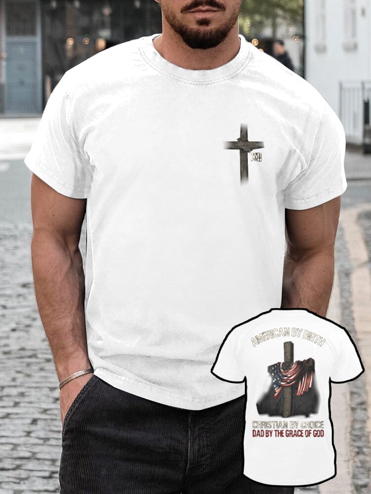 Cozy Crucifix Graphic T-shirt T-shirt coofandystore White S 