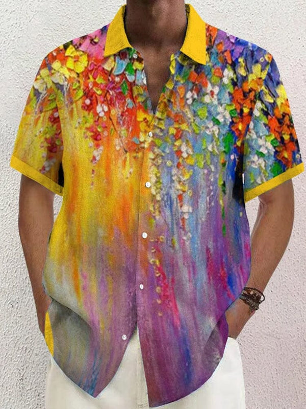 Casual Graphic Cotton Linen Shirt Shirts coofandy PAT7 S 