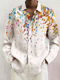 Soft Floral Cotton Linen Shirt Shirts coofandy PAT11 S 