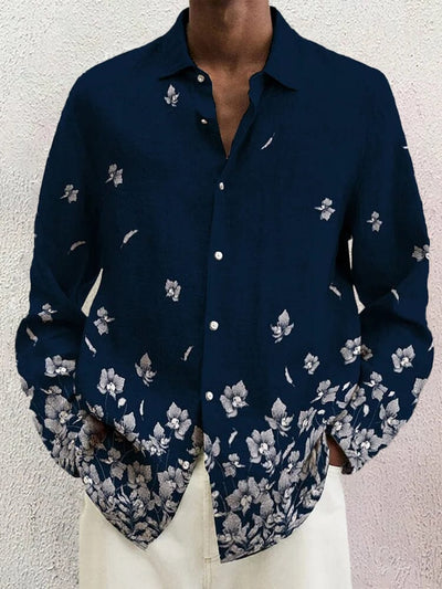 Soft Floral Cotton Linen Shirt Shirts coofandy PAT2 S 