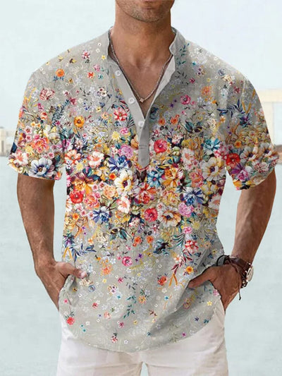 Casual Graphic Cotton Linen Shirt Shirts coofandystore PAT3 M 