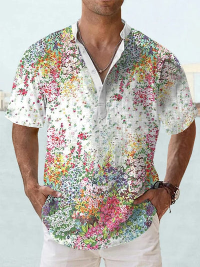 Casual Graphic Cotton Linen Shirt Shirts coofandystore PAT6 S 