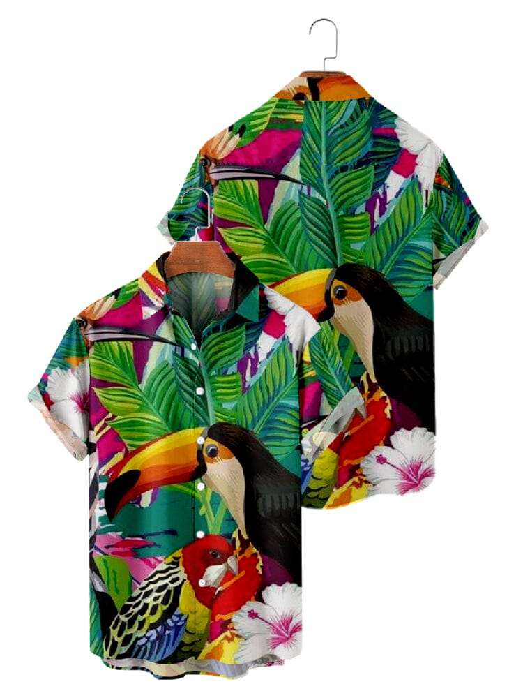 Hawaiian Cotton Linen Floral Shirt Shirts coofandystore 
