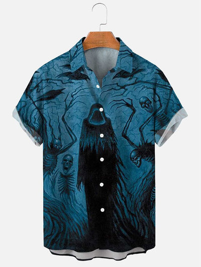 Soft Creative Printed Cotton Linen Shirt Shirts coofandy PAT3 S 