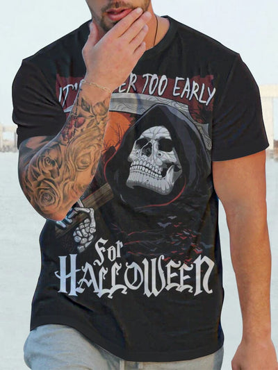 Stylish Skull Printed T-Shirt T-shirt coofandystore PAT1 S 