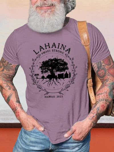 Cozy Lahaina Graphic T-shirt T-shirt coofandy Lavender S 