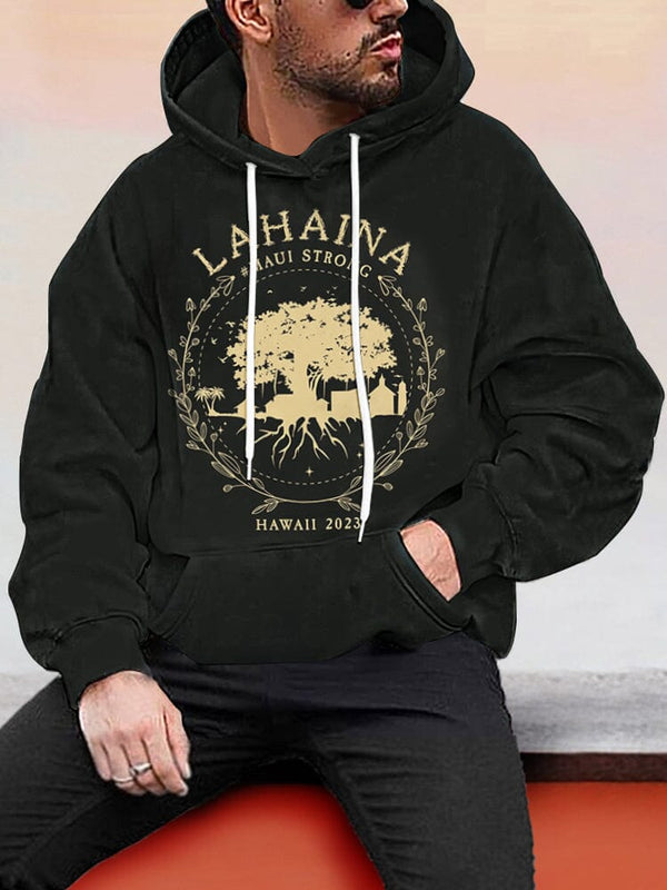 Casual Lahaina Strong Hoodie Hoodies coofandystore Black S 